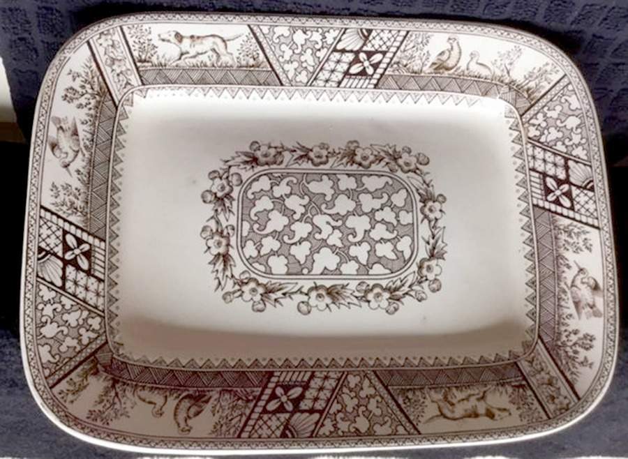 Melton Brown 11" Rectangular Serving Platter by Wedgwood-1