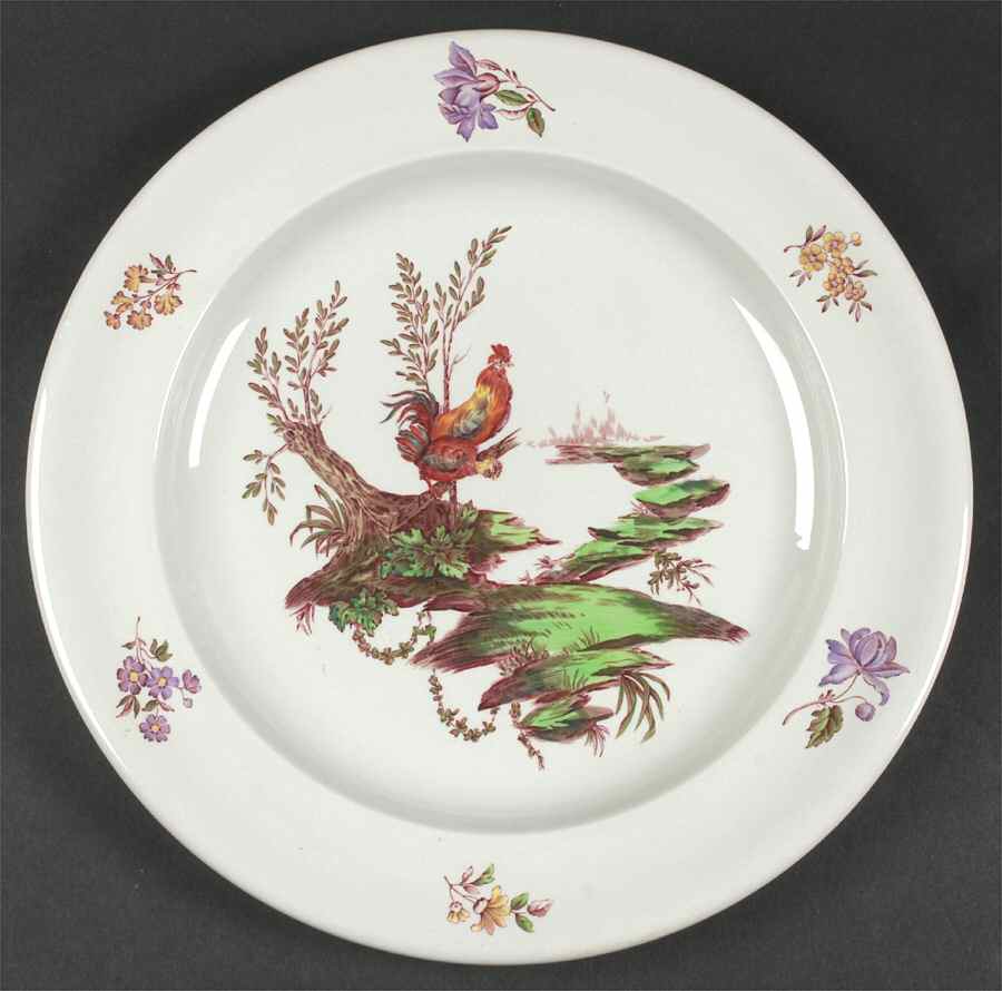 Mennecy Gray 12" Chop Plate (Round Platter) by Wedgwood-1