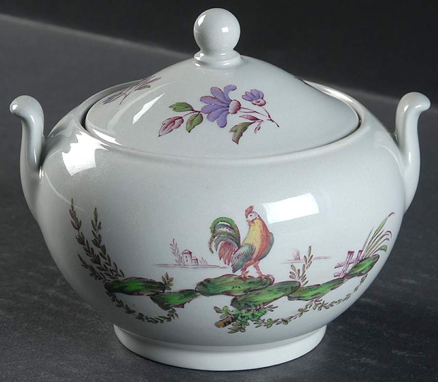 Mennecy Gray 146 Shape Sugar Bowl & Lid by Wedgwood-1