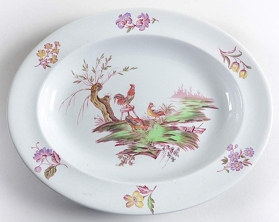 Mennecy Gray 10" Oval Serving Platter by Wedgwood-1