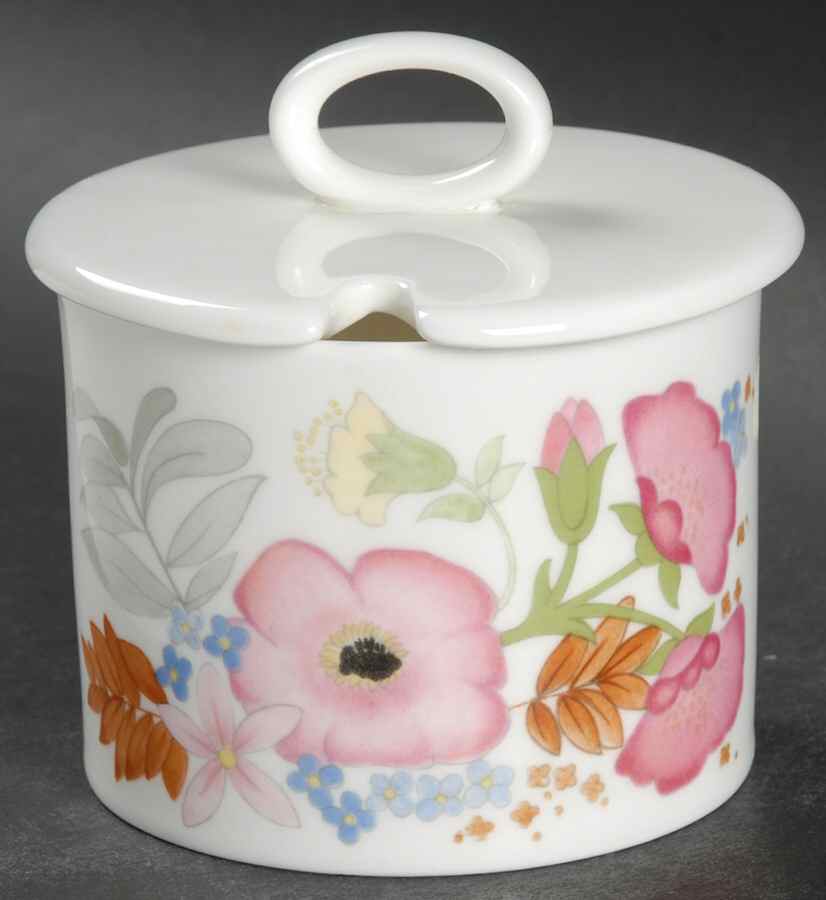 Meadow Sweet (Bone) Jam/Jelly & Lid by Wedgwood-1
