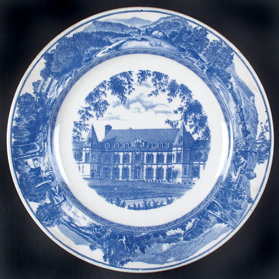Middlebury College Blue Dinner Plate by Wedgwood-1