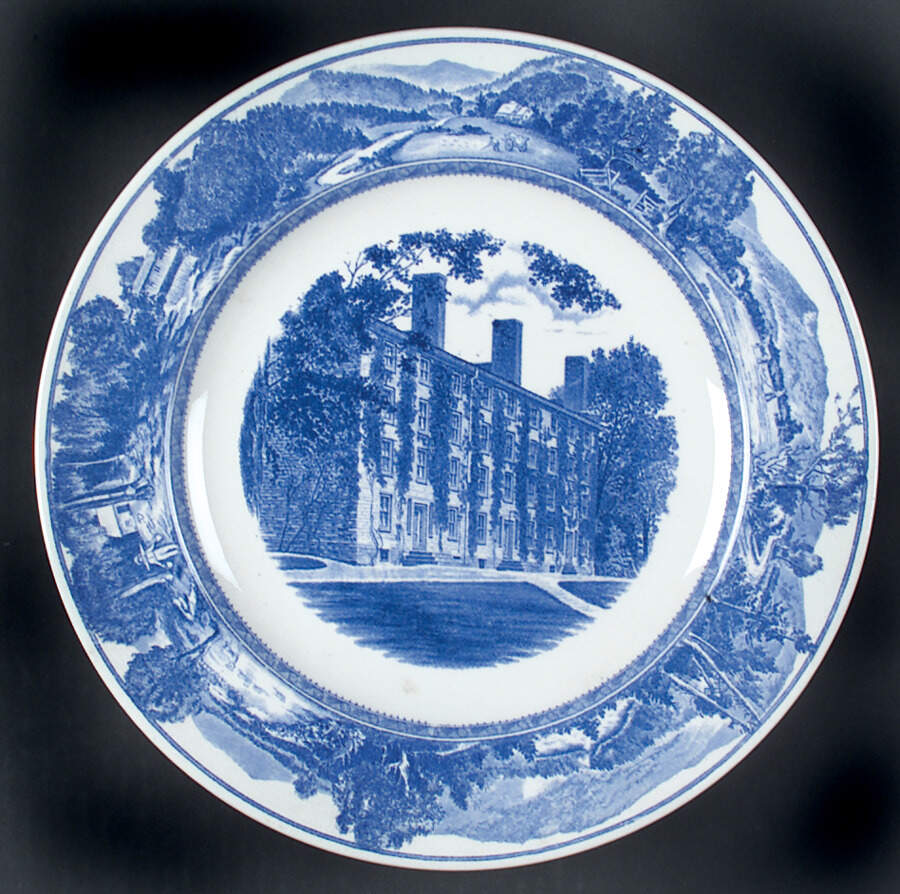 Middlebury College Blue Dinner Plate by Wedgwood-1