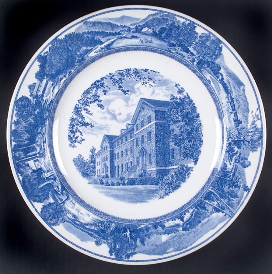 Middlebury College Blue Dinner Plate by Wedgwood-1