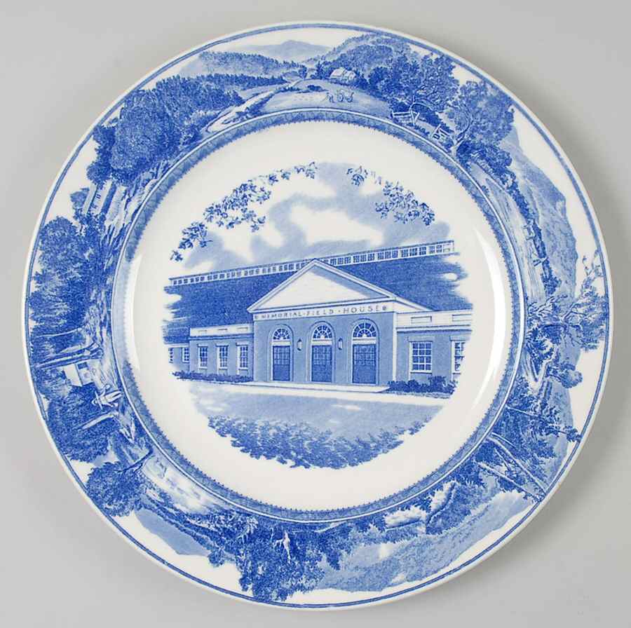 Middlebury College Blue Dinner Plate by Wedgwood-1