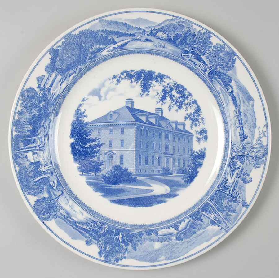 Middlebury College Blue Dinner Plate by Wedgwood-1