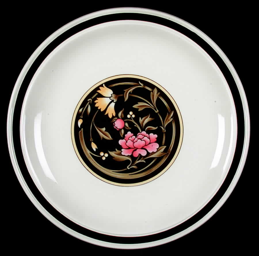 Mikado (Yellow & Coral Flowers) Dinner Plate by Wedgwood-1