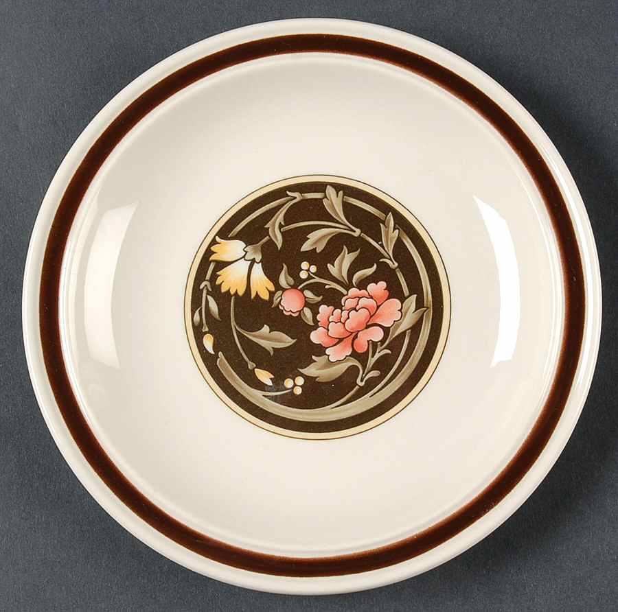 Mikado (Yellow & Coral Flowers) Bread & Butter Plate by Wedgwood-1