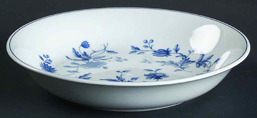 Mikado (Blue Flowers) 8" Individual Pasta Bowl by Wedgwood-1