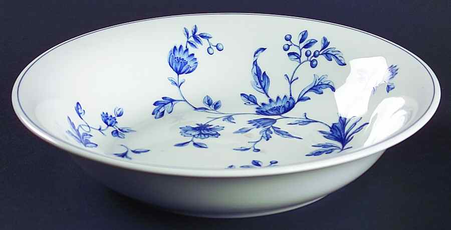 Mikado (Blue Flowers) 8" Individual Pasta Bowl by Wedgwood-1