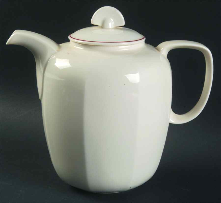 Milford (Octagonal, Earthenware) Coffee Pot & Lid by Wedgwood-1