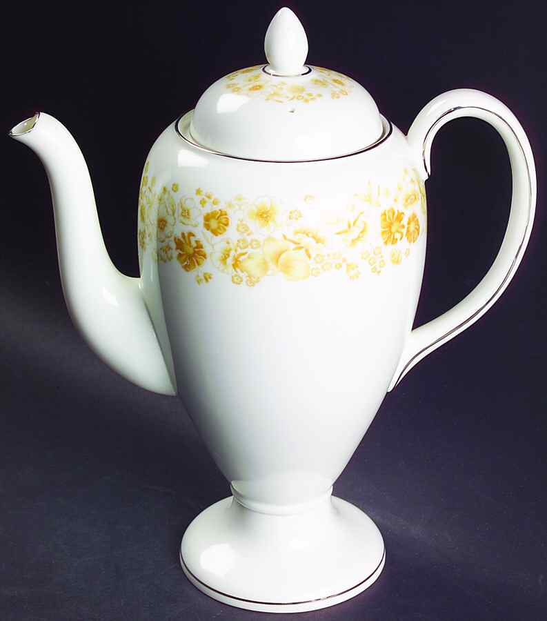 Mimosa Coffee Pot & Lid by Wedgwood-1