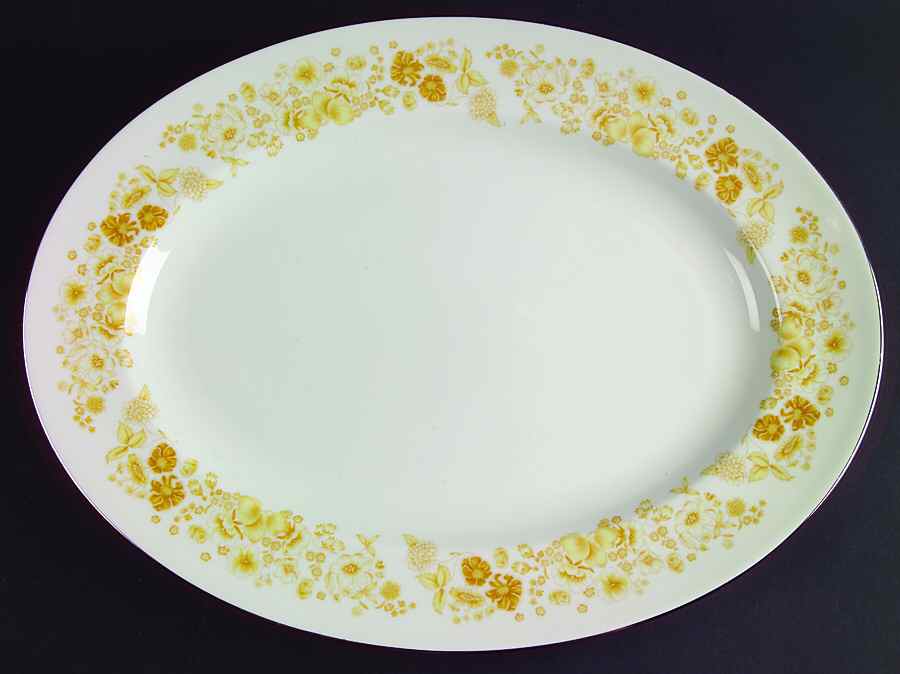 Mimosa 15" Oval Serving Platter by Wedgwood-1