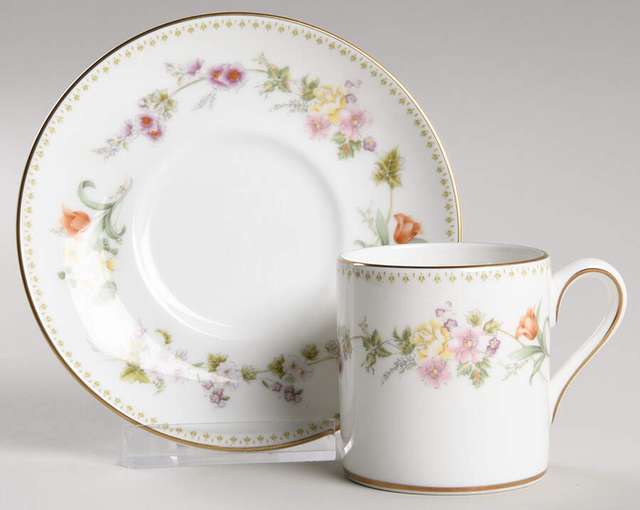 Mirabelle Bond Shape Demitasse Cup and Saucer Set by Wedgwood-1