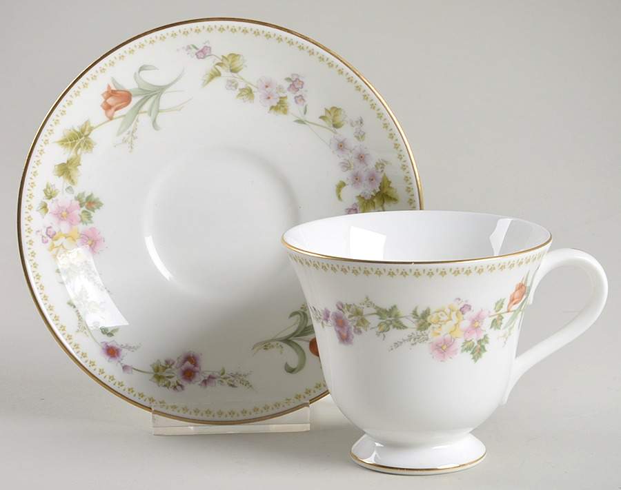 Mirabelle Footed Cup & Saucer Set by Wedgwood-1