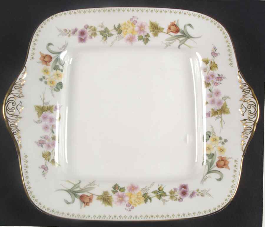 Mirabelle Square Handled Cake Plate by Wedgwood-1