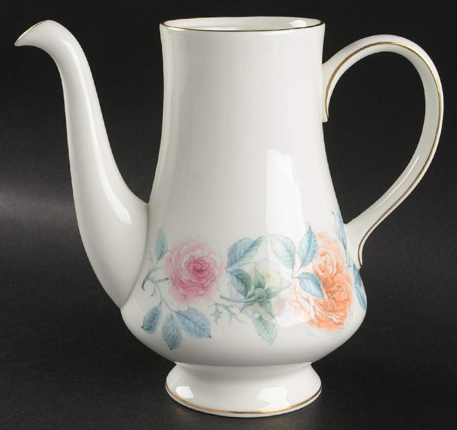 Mist Rose Coffee Pot No Lid by Wedgwood-1