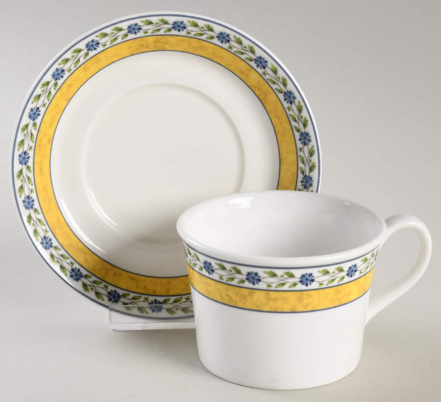 Mistral Flat Cup & Saucer Set by Wedgwood-1