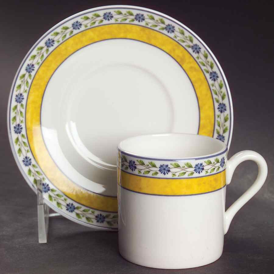 Mistral Flat Demitasse Cup & Saucer Set by Wedgwood-1