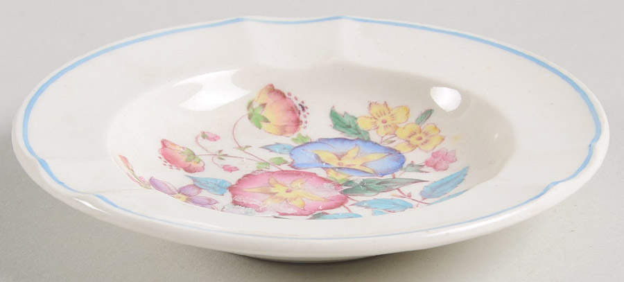Morning Glory (Blue Trim) Small Ashtray by Wedgwood-1