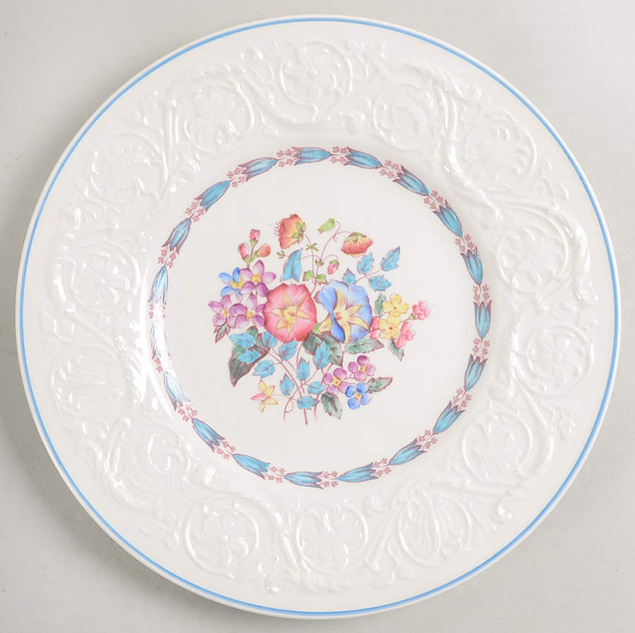 Morning Glory (Blue Trim) Salad Plate by Wedgwood-1