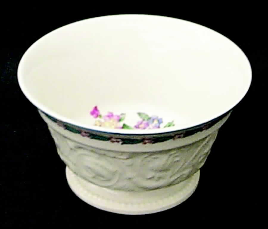 Morning Glory (Blue Trim) Cranberry Bowl by Wedgwood-1