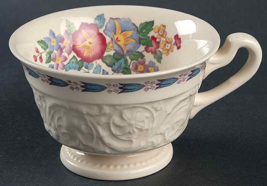 Morning Glory (No Trim) Footed Cup by Wedgwood-1