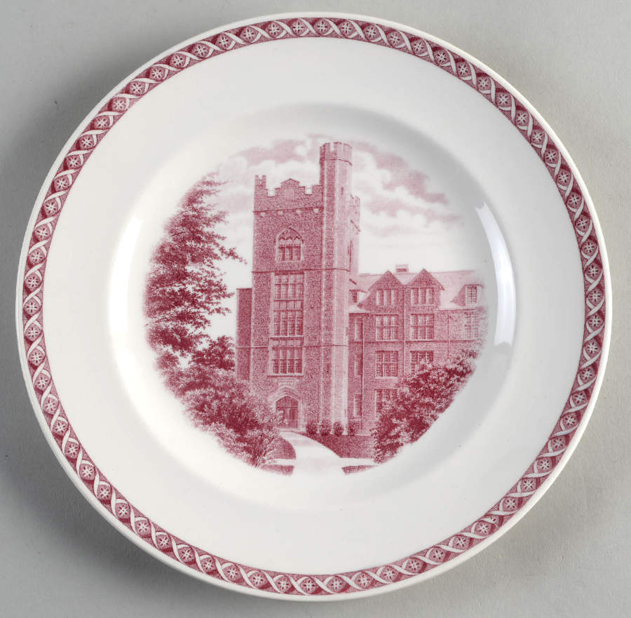 Mount Holyoke College Mulberry Salad Plate by Wedgwood-1