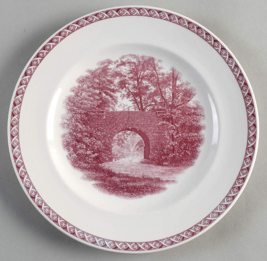 Mount Holyoke College Mulberry Salad Plate by Wedgwood-1