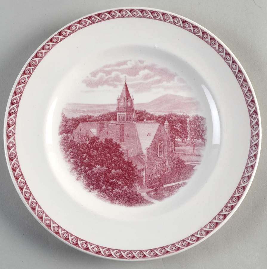 Mount Holyoke College Mulberry Salad Plate by Wedgwood-1