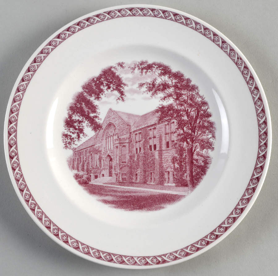 Mount Holyoke College Mulberry Salad Plate by Wedgwood-1