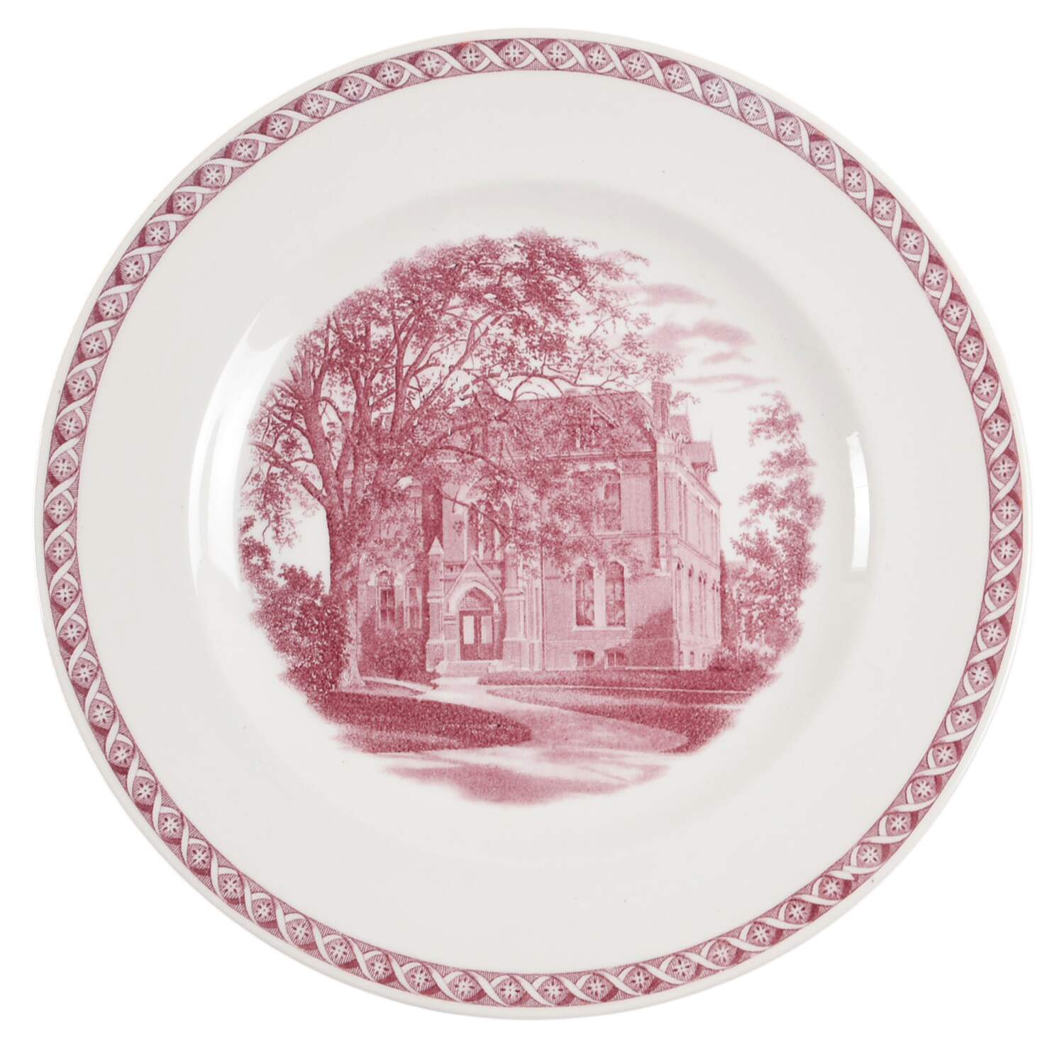 Mount Holyoke College Mulberry Luncheon Plate by Wedgwood-1