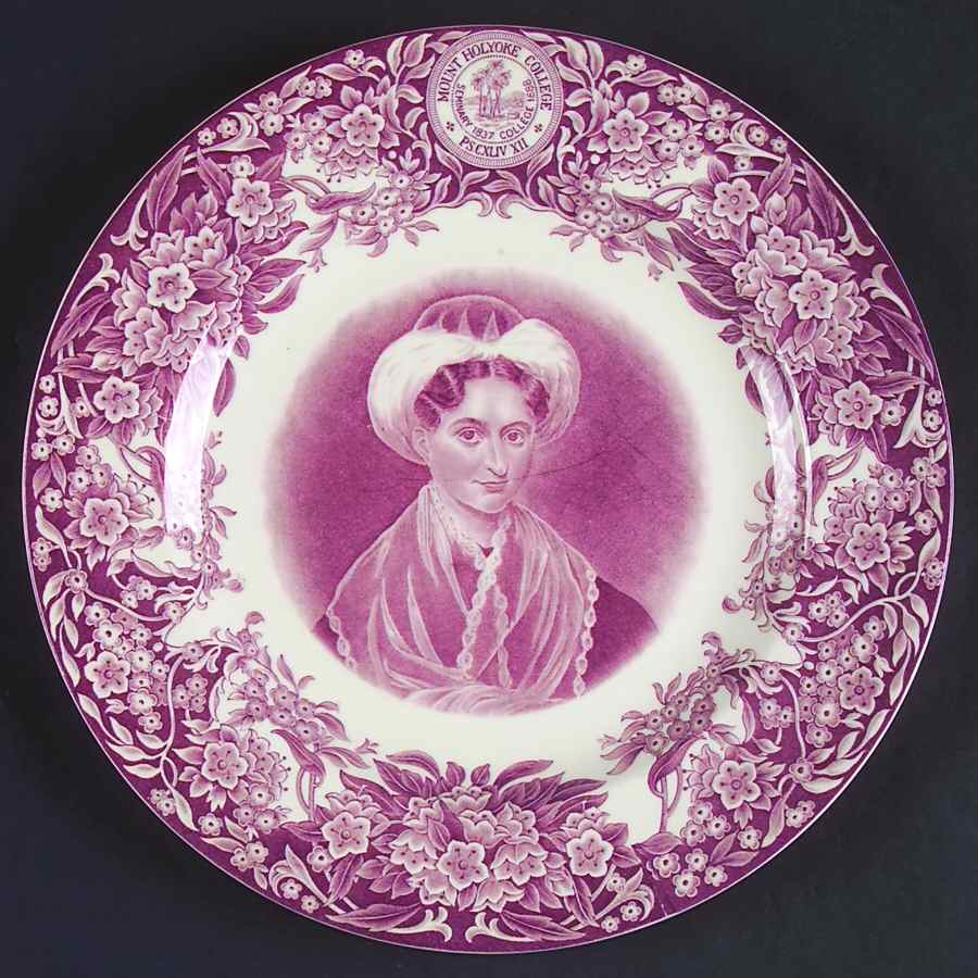 Mount Holyoke College Mulberry Dinner Plate by Wedgwood-1