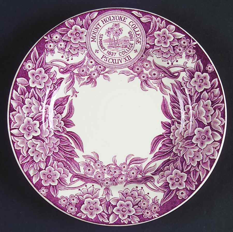 Mount Holyoke College Mulberry Bread & Butter Plate by Wedgwood-1