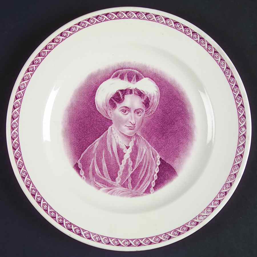 Mount Holyoke College Mulberry Luncheon Plate by Wedgwood-1