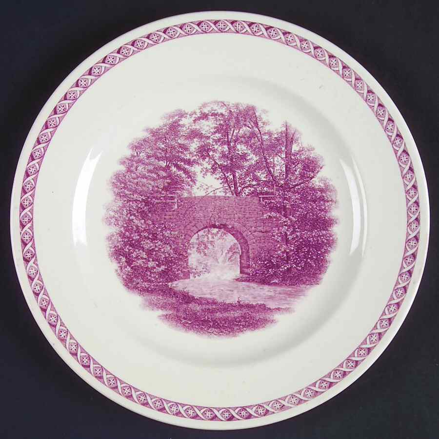 Mount Holyoke College Mulberry Luncheon Plate by Wedgwood-1