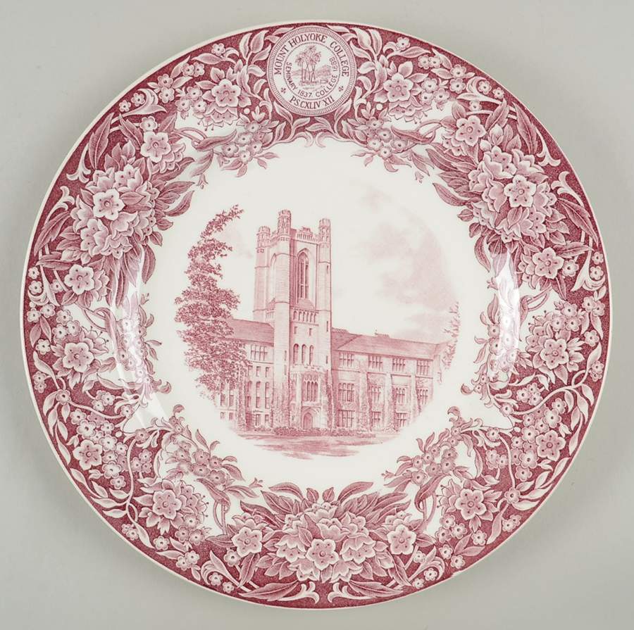 Mount Holyoke College Mulberry Dinner Plate by Wedgwood-1