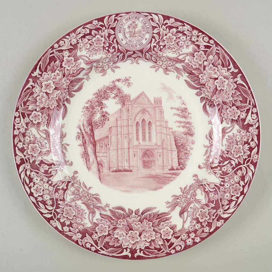 Mount Holyoke College Mulberry Dinner Plate by Wedgwood-1