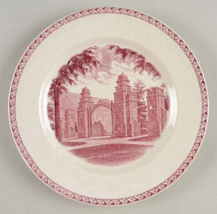 Mount Holyoke College Mulberry Salad Plate by Wedgwood-1