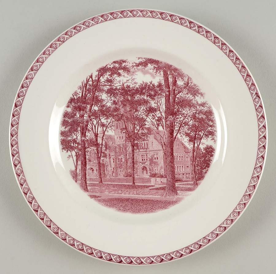 Mount Holyoke College Mulberry Salad Plate by Wedgwood-1