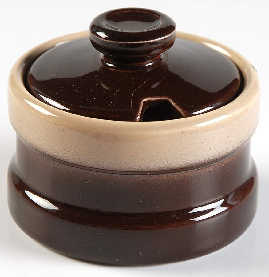 Monterey (Oven to Table) Mustard Jar & Lid by Wedgwood-1