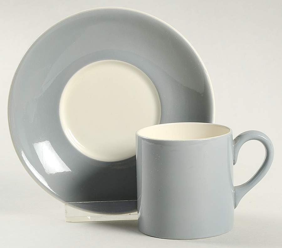 Moonlight Bond Shape Demitasse Cup and Saucer Set by Wedgwood-1