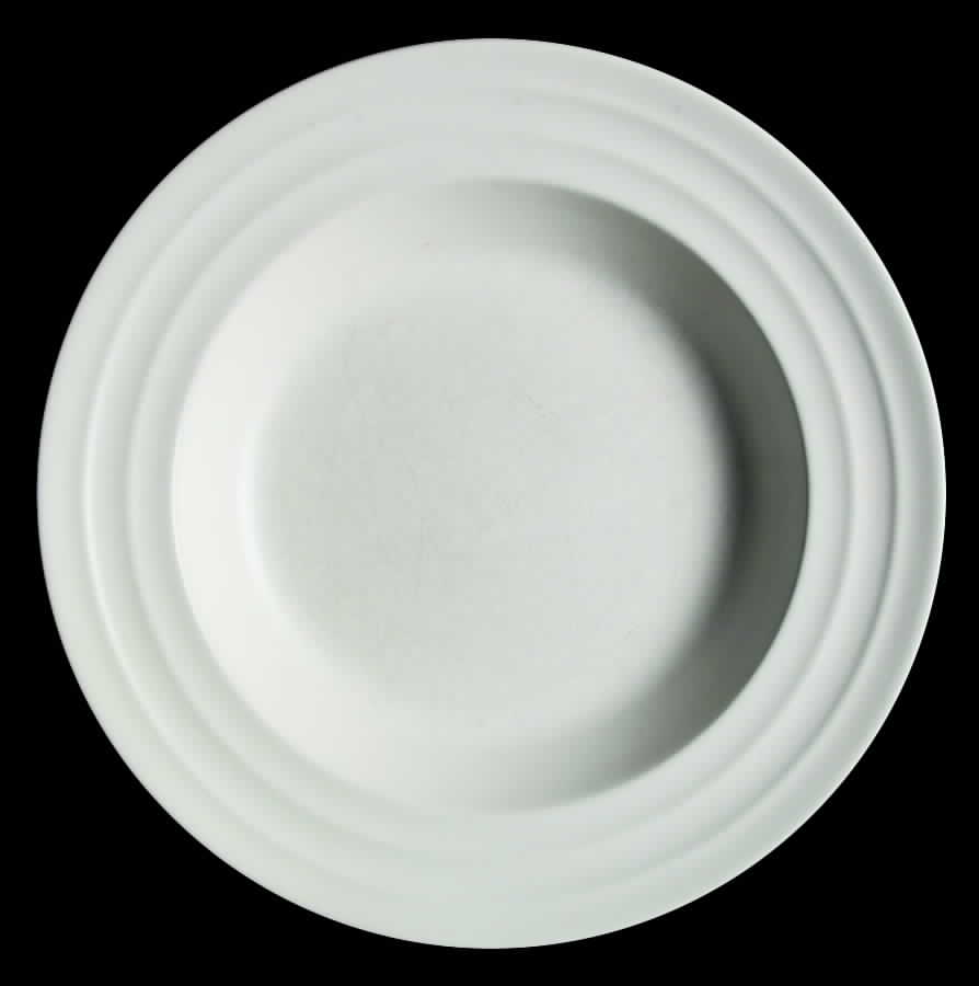 Moonstone (Matte) Large Rim Soup Bowl by Wedgwood-1