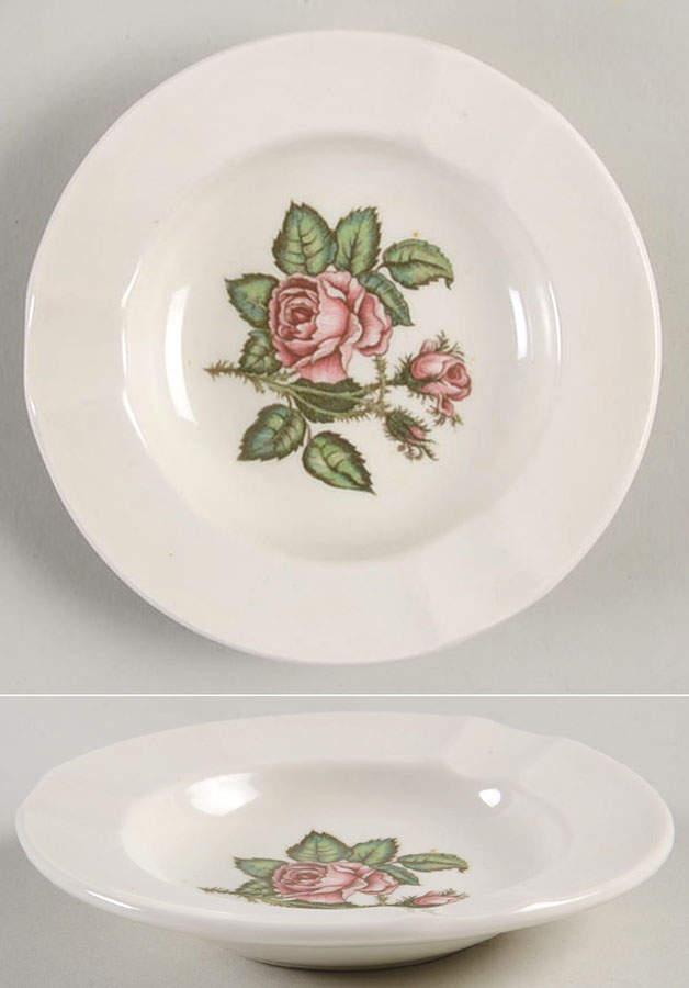 Moss Rose (Older, Brown Backstamp) Small Ashtray by Wedgwood-1