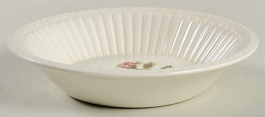 Moss Rose (Older, Brown Backstamp) Rim Fruit/Dessert (Sauce) Bowl by Wedgwood-1