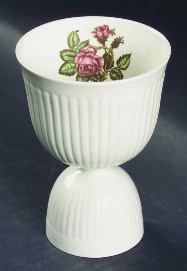 Moss Rose (Older, Brown Backstamp) Double Egg Cup by Wedgwood-1