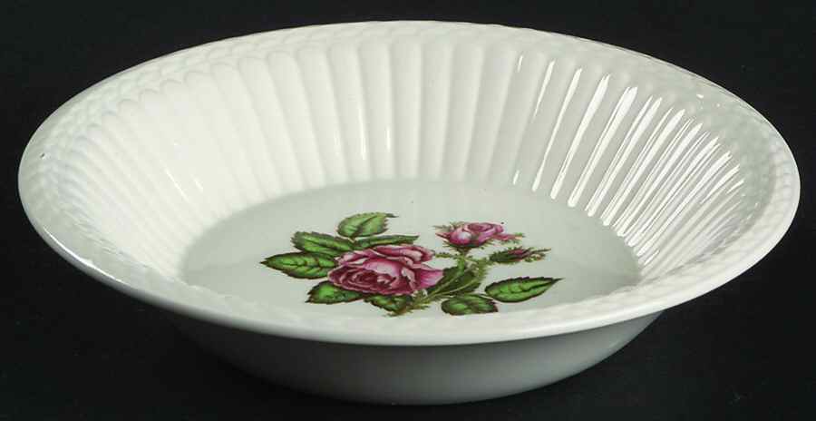 Moss Rose (Older, Brown Backstamp) Fruit/Dessert (Sauce) Bowl by Wedgwood-1