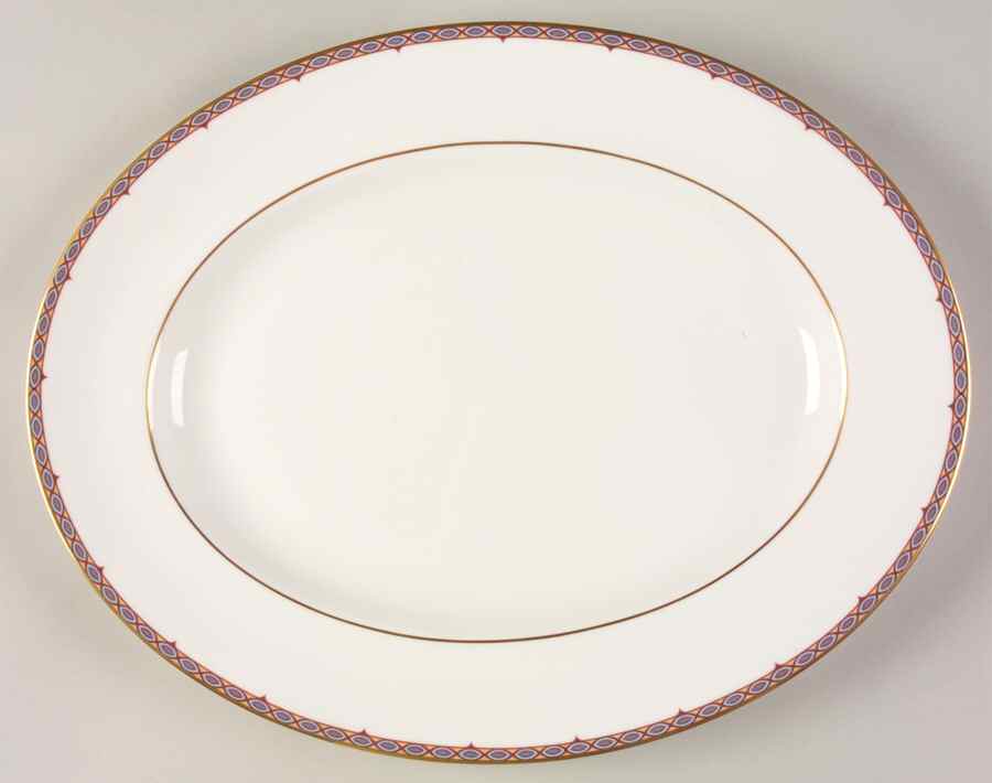 Moresque 14" Oval Serving Platter by Wedgwood-1