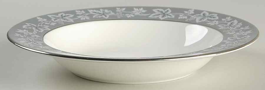 Moselle Gray Rim Soup Bowl by Wedgwood-1