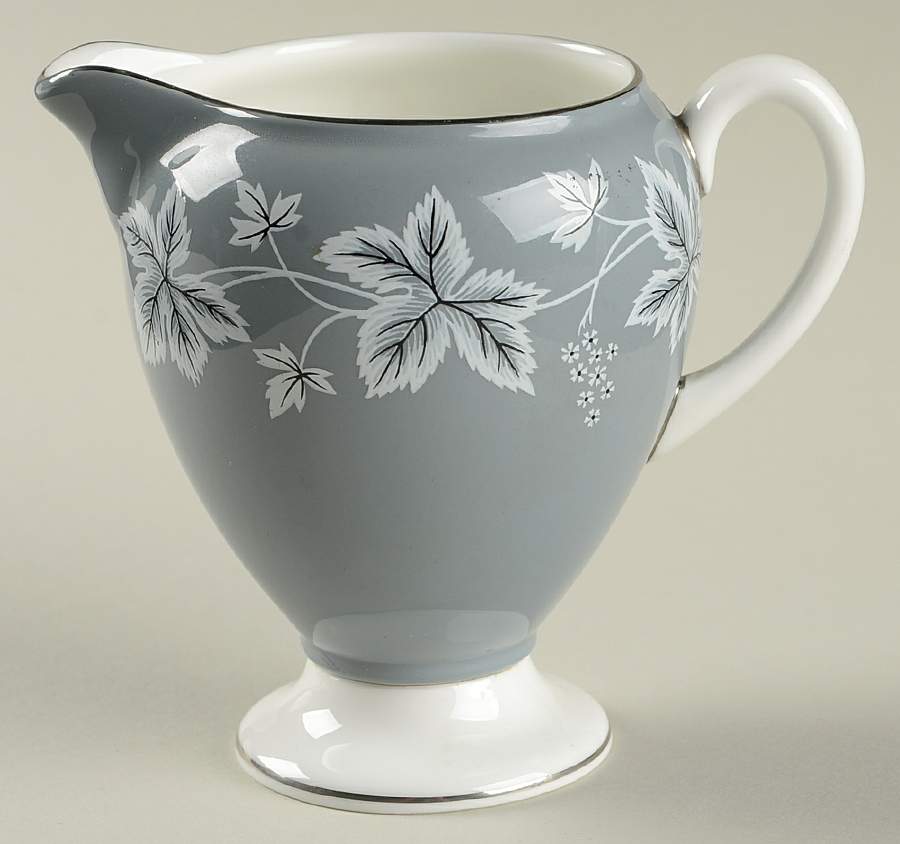 Moselle Gray Globe Shape Creamer by Wedgwood-1